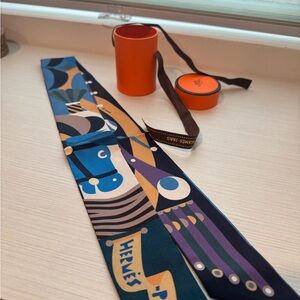 Hermès Multicolor Twilly Scarf